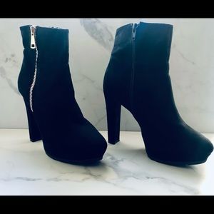Women's high heel platform ankle boots